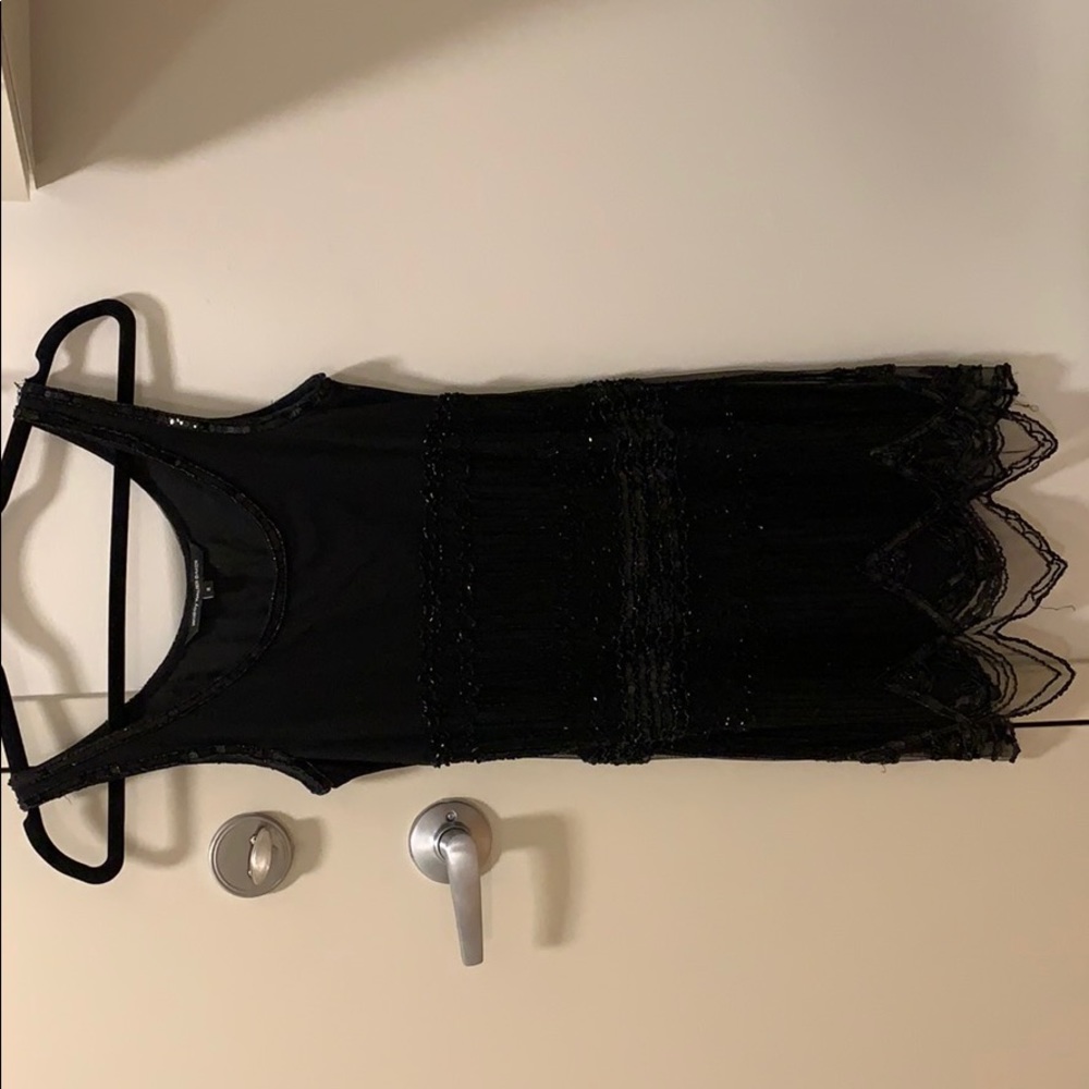Black sequin Walter Baker dress